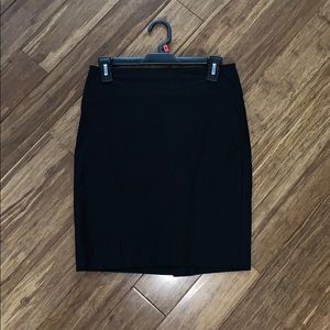 Plain black skirt